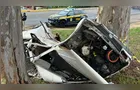 Mulher é ejetada de veículo e morre após colisão contra árvore na BR-369