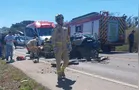 Grave acidente deixa uma pessoa morta na BR-153 entre Irati e Imbituva
