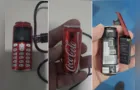 Mini celular em formato de lata de Coca-Cola é apreendido em presídio