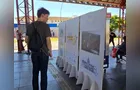 Exposição ‘Desenhadores de Rua’ circula por terminais de ônibus de PG