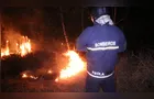 Casas de madeira são destruídas durante incêndio em Ponta Grossa