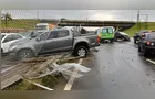 Carro invade pista contrária e deixa trânsito lento na BR-376 em PG