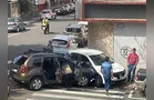 Acidente de trânsito deixa vítima enclausurada em carro em PG