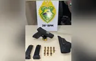 Homem agride e ameaça 'ex' com arma de fogo e acaba preso em Telêmaco