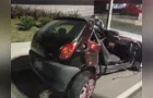 Motorista embriagado colide contra poste e vai preso em PG