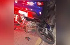 Motociclista fica ferido em colisão com dois carros em cruzamento de PG
