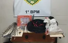 PM prende homens suspeitos de furtar fiações em PG