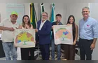 Julio Kuller e Dayane Sovinski debatem projeto social implantado na região