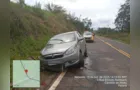 Condutor embriagado atinge barranco às margens da PRC-487 e vai preso