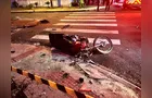 Motociclista é entubado após grave colisão com dois carros em PG