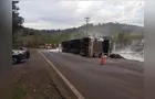 Caminhoneiro morre na hora ao ser atingido por outro veículo em rodovia do PR