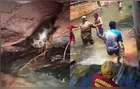 Sucuri de quase cinco metros é capturada em área de lazer de hotel