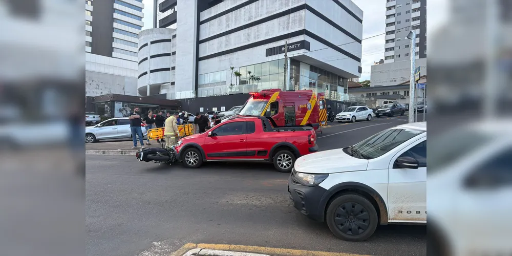 Acidente envolveu três pessoas