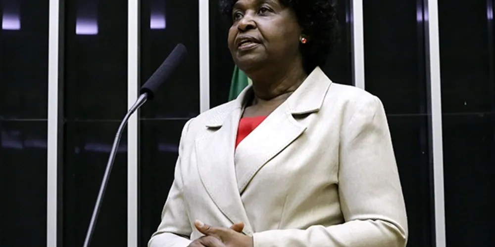 A deputada discursou na tribuna da Câmara dos Deputados