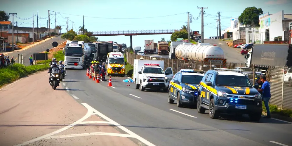 Atropelamento aconteceu no sentido sul da rodovia