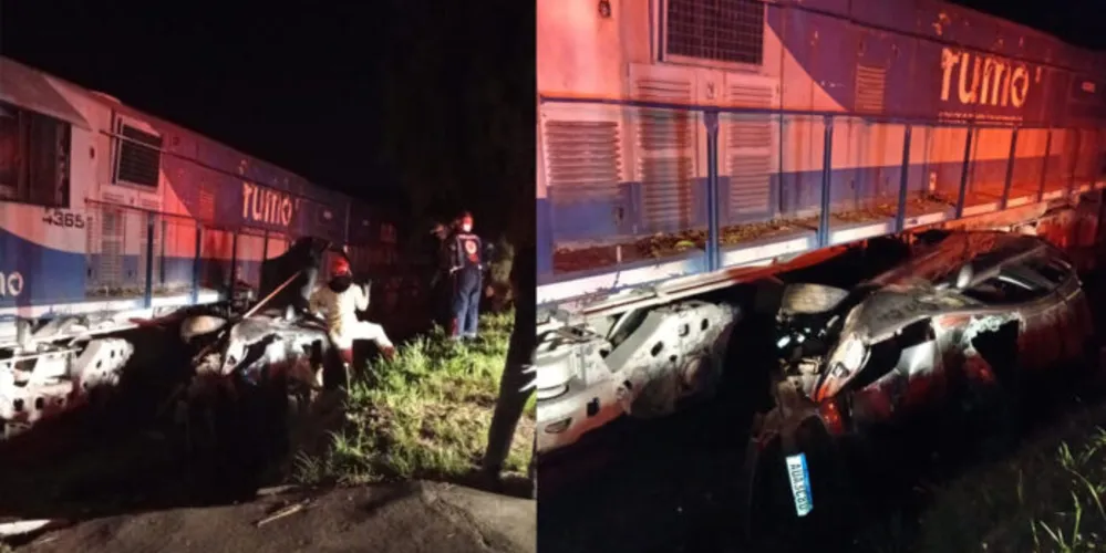 O impacto deixou dois ocupantes feridos e causou grande movimentação na região