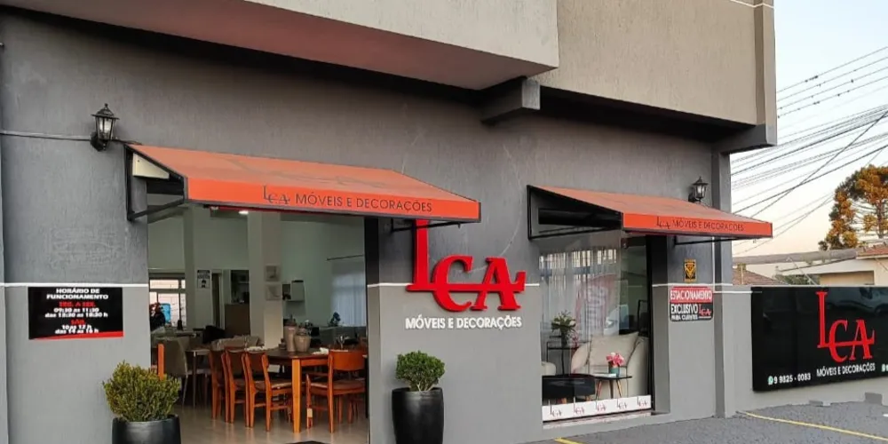 A LCA Móveis e Decorações está localizada na rua Dom Pedro I, 421, no bairro Oficinas