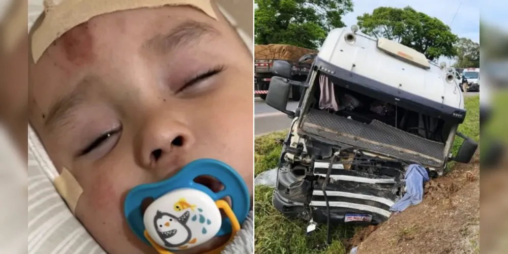 O menino não sofreu nenhuma fratura ou complicação interna