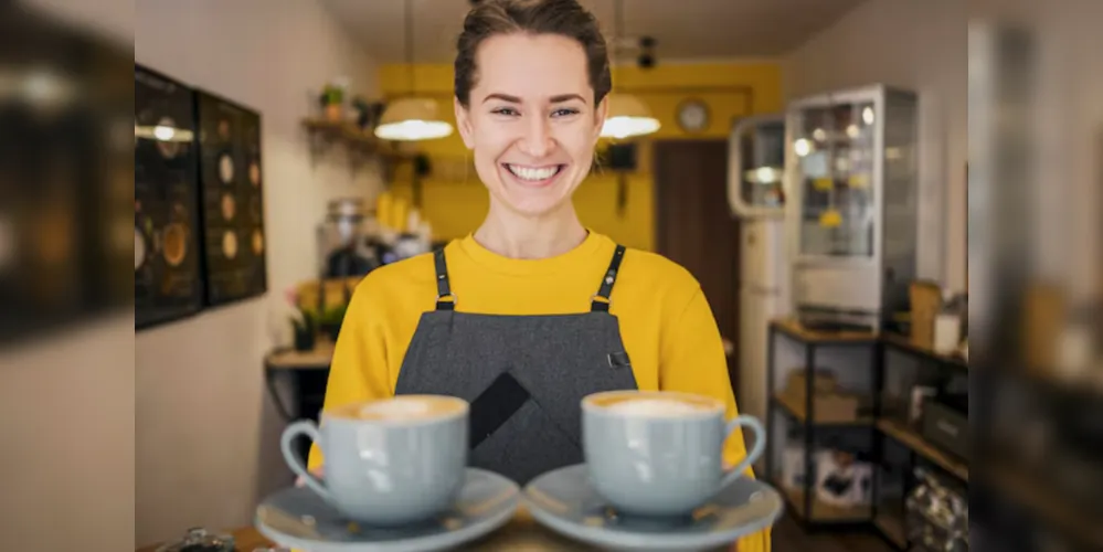 A vaga para atendente de cafeteria não exige experiência
