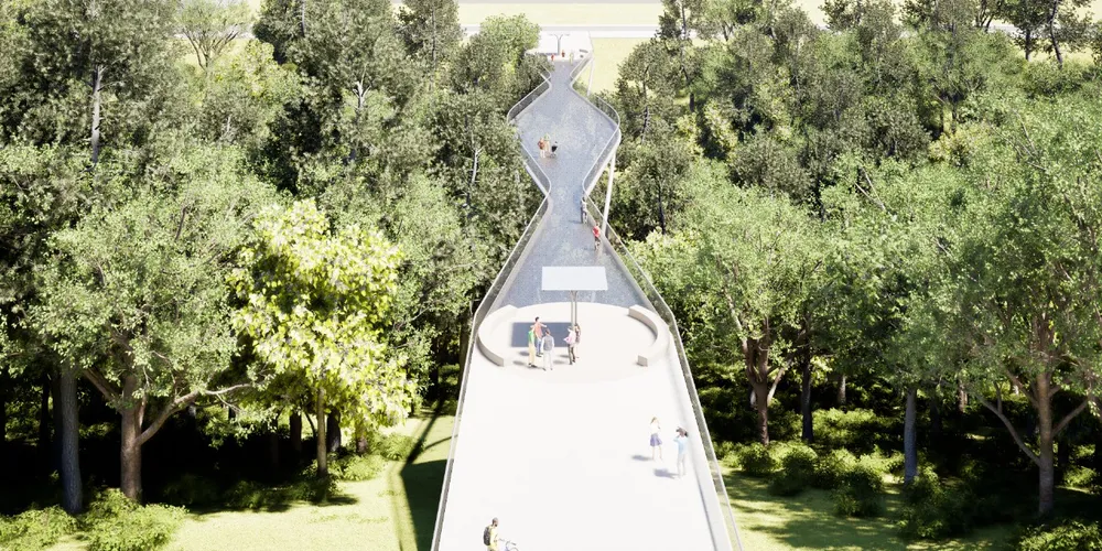 Projeção 3D ilustra como a ciclovia interparques deve ser entregue em Ponta Grossa