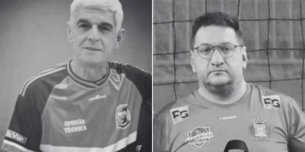 Os professores Marcelo Martin e Rodrigo Soares Correa, vítimas do acidente