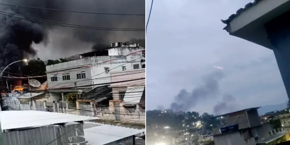 Diferentes registros mostram como foi a megaoperação no Rio de Janeiro