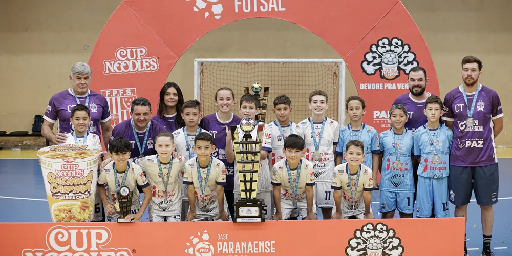 Equipe sub-11 realizou uma campanha histórica na competição