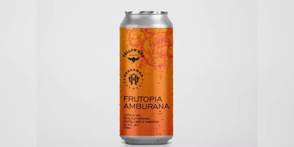 Lata da cerveja Yellow Bird Brewery