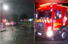 Incêndio em casa na Vila Estrela mobiliza equipes do Corpo de Bombeiros