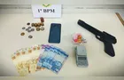 PM prende dois homens e localiza simulacro de arma de fogo em PG