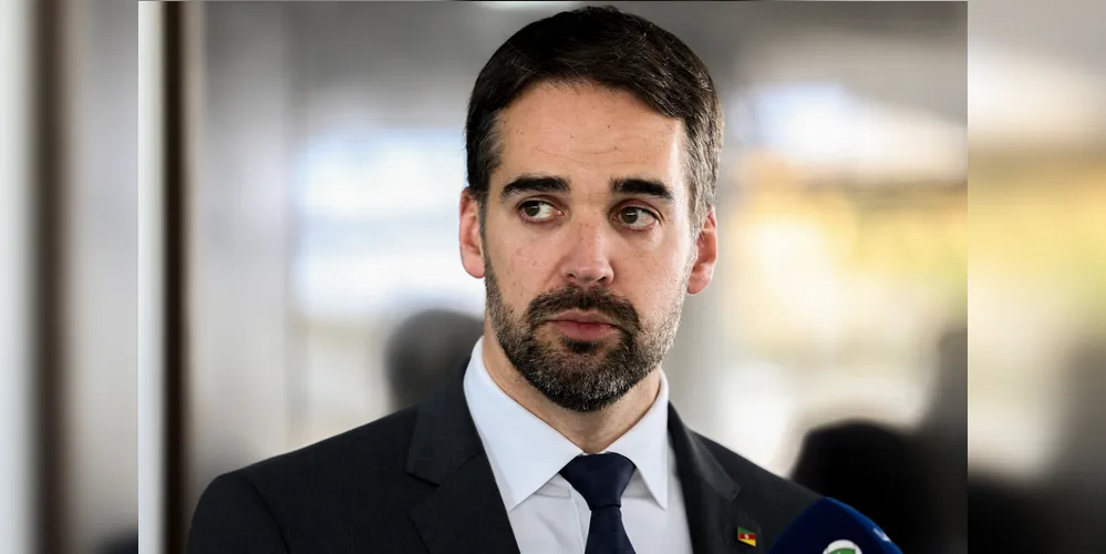 Eduardo Leite, governador do Rio Grande do Sul, durante agenda oficial