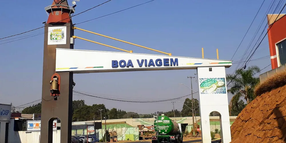 Portal da cidade de Carambeí, no Paraná