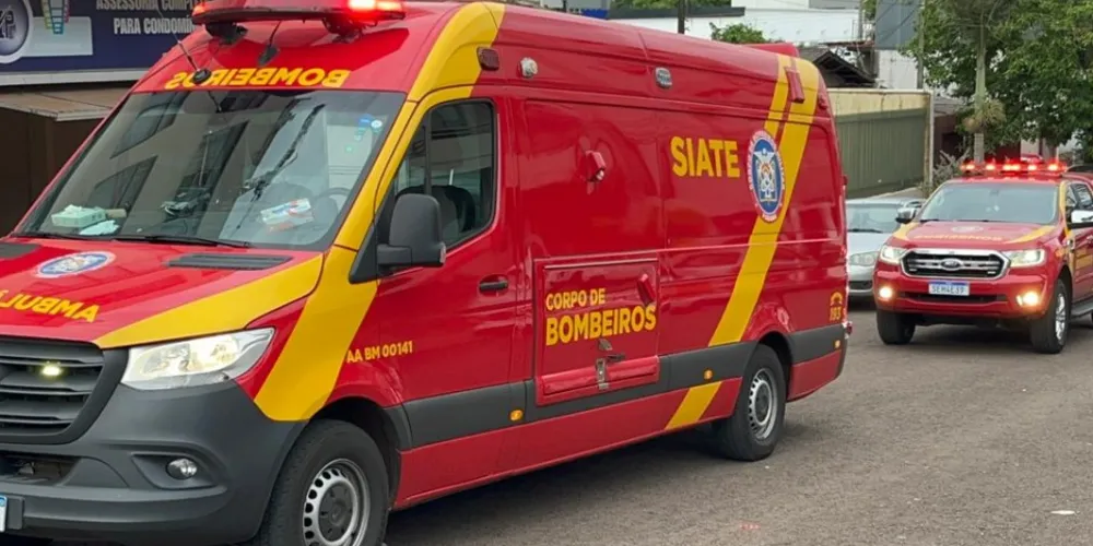 Equipes do Siate e Corpo de Bombeiros estiveram no local