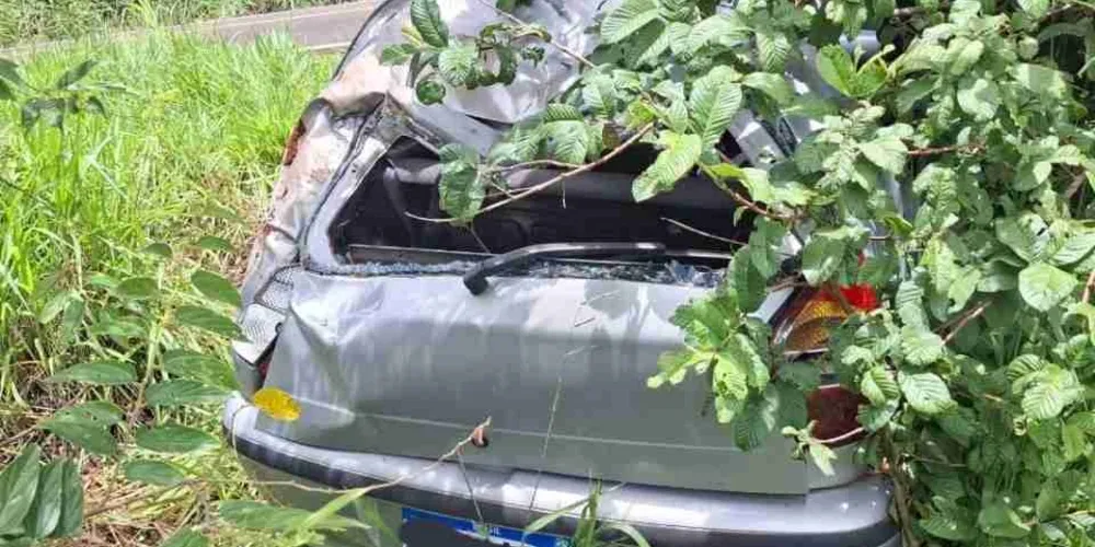 O veículo estava às margens da PR-180