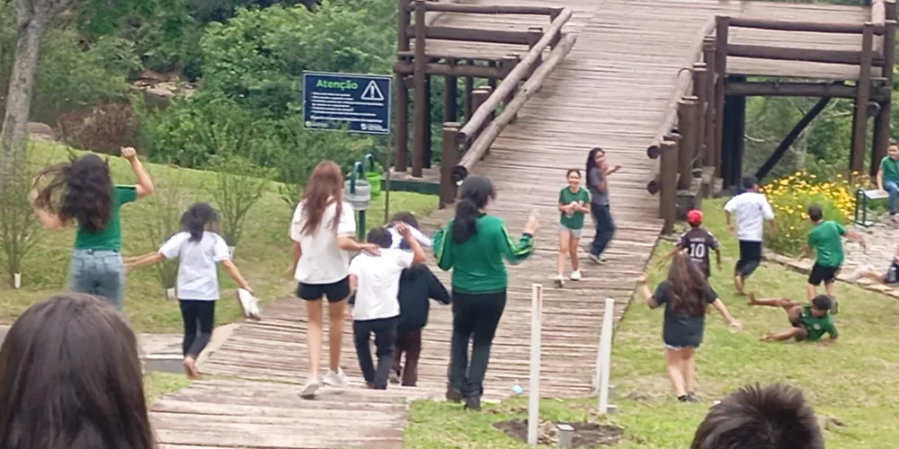 Turma explorou local com bastante protagonismo