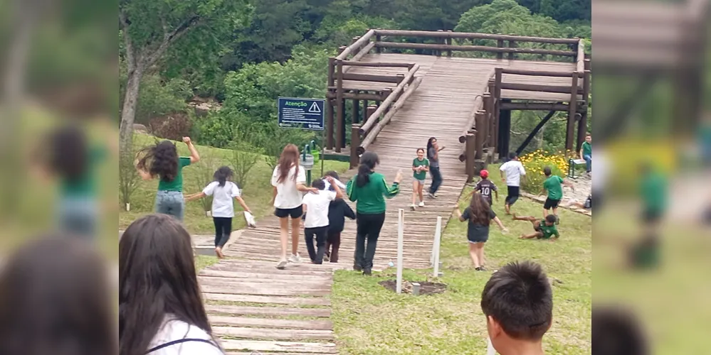 Turma explorou local com bastante protagonismo