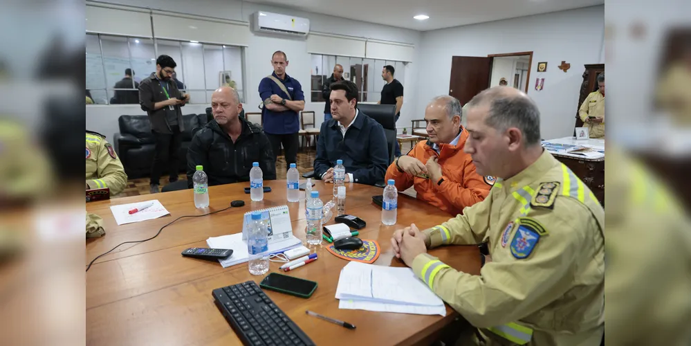O governador Carlos Massa Ratinho Junior participa nessa sexta-feira (07),  de reunião sobre tornado na região oeste
