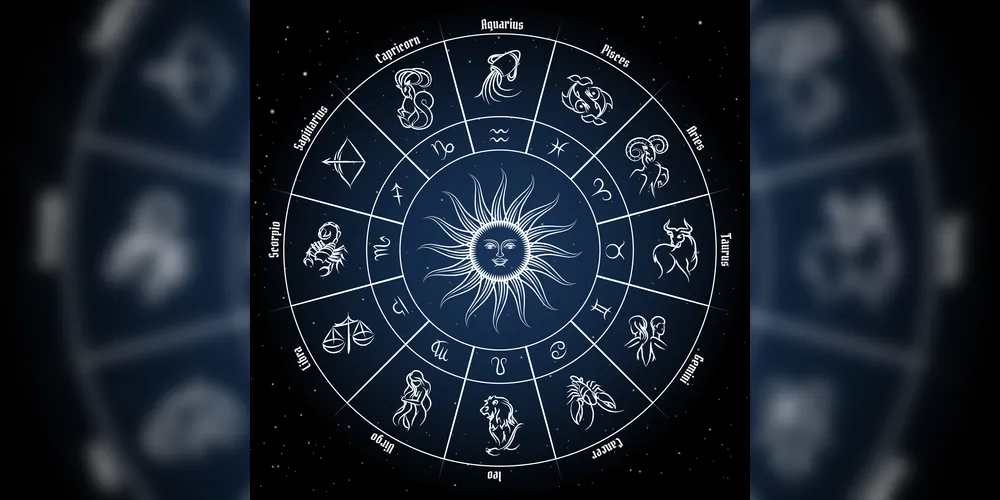 Zodiac circle with horoscope signs. Fish pisces scorpio aquarius zodiak aries virgo. Vector illustration