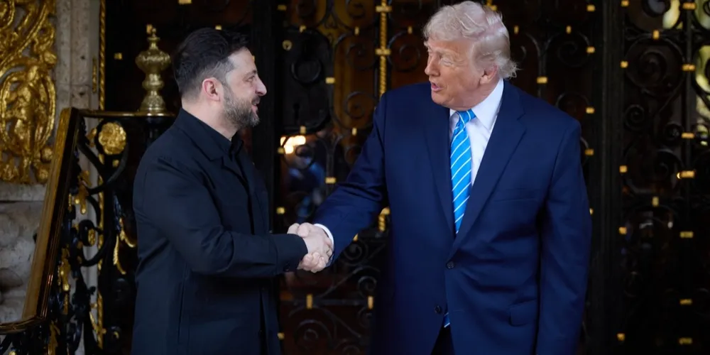 Trump e Zelesnky  em registro