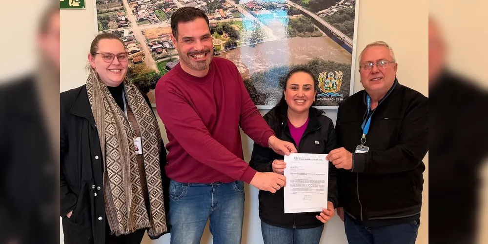 Em 2025, a prefeita Fernanda Sardanha esteve reunida com o chefe do Núcleo Regional de Educação, Mário Dagallo, a engenheira Larissa e o diretor Fabiano para tratar do projeto