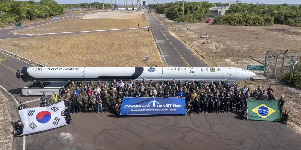 Trata-se do primeiro lançamento comercial de um veículo espacial a partir do território nacional