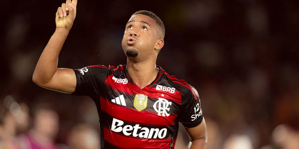 Samuel Lino marcou o gol do título do Flamengo