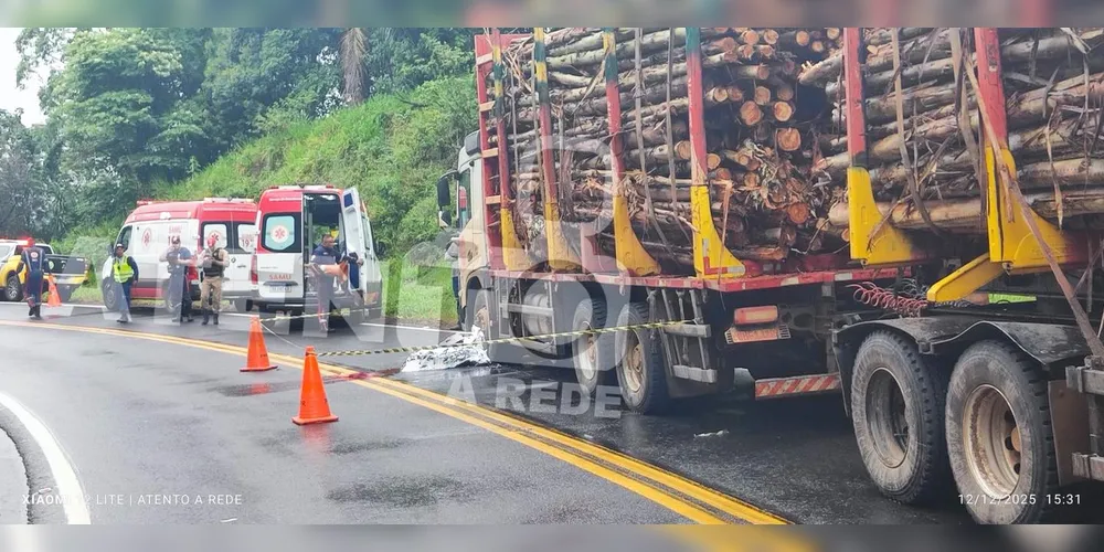 Motociclista estava com um grupo de amigos em Ortigueira, teriam almoçado no município, e estavam retornando quando ocorreu a colisão