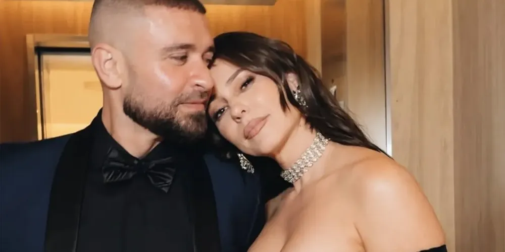 A atriz Paolla Oliveira com o cantor Diogo Nogueira