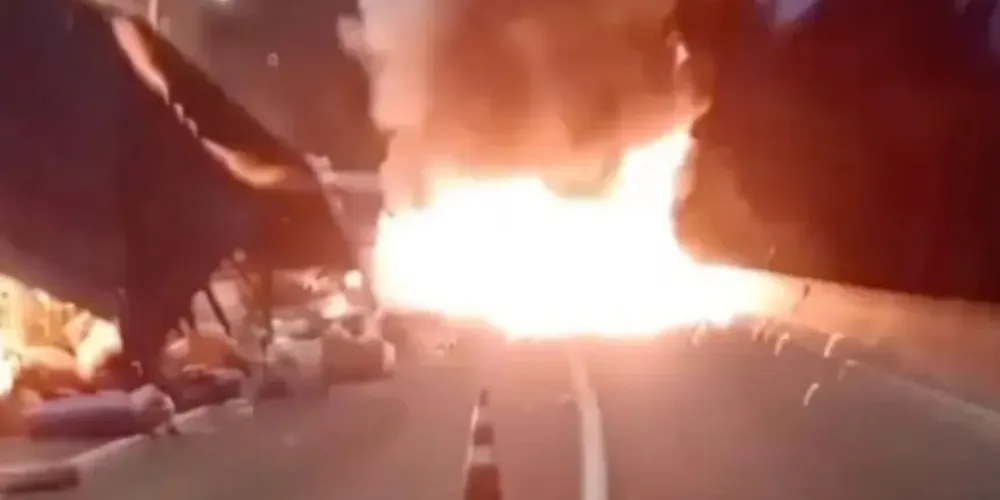 Imagens do grave acidente