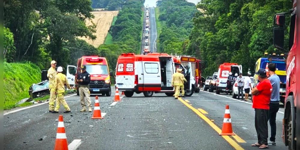 Rodovia ficou interditada para atendimento médico