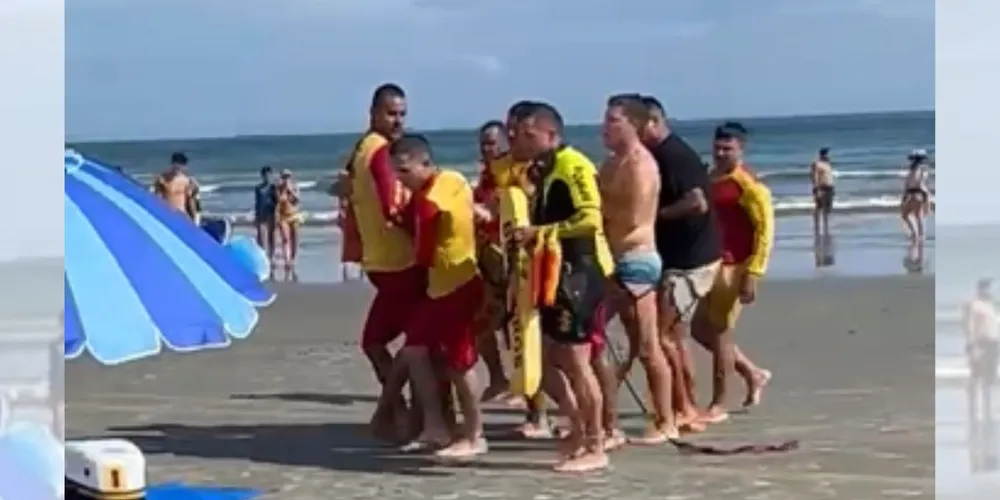 Equipes do Corpo de Bombeiros atuaram no resgate e tentaram reanimar a vítima por aproximadamente uma hora