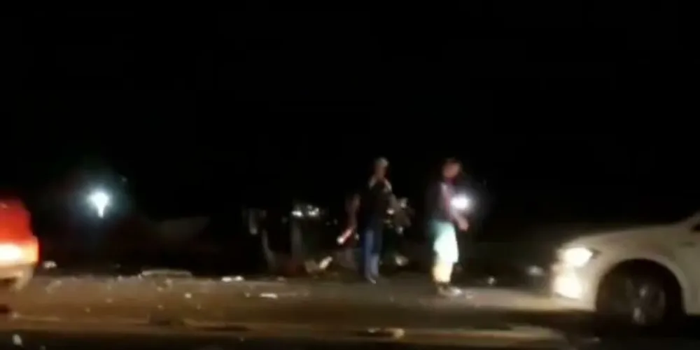 Acidente registrado na noite deste sábado na BR-373