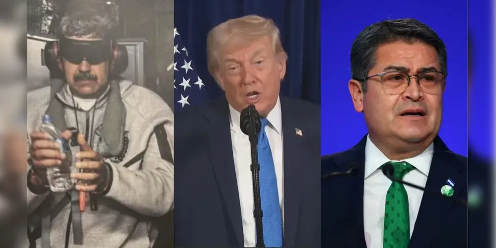 Nicolás Maduro, Donald Trump e Juan Orlando Hernández