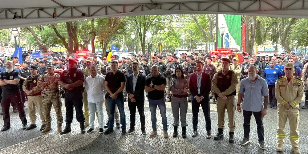 Autoridades se reuniram durante a Operação Sinergia III em Ponta Grossa